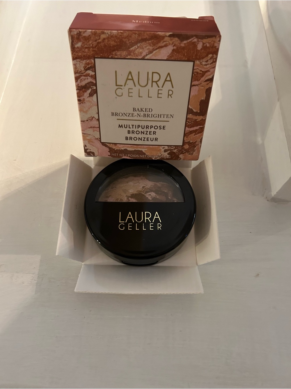 NIB Laura Geller Baked Bronze-N-Brighter multipurpose bronzer Medium